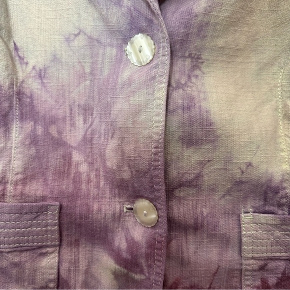 J. Jill Purple Blazer with Artistic Pattern - Picture 4 of 10